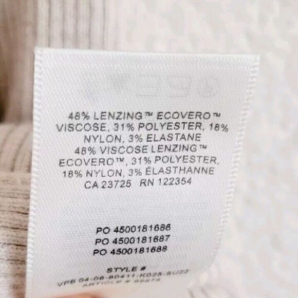 Aritzia Wilfred Cayenne Heather Light Birch Knit Halter Midi Dress Size Large - Picture 9 of 12